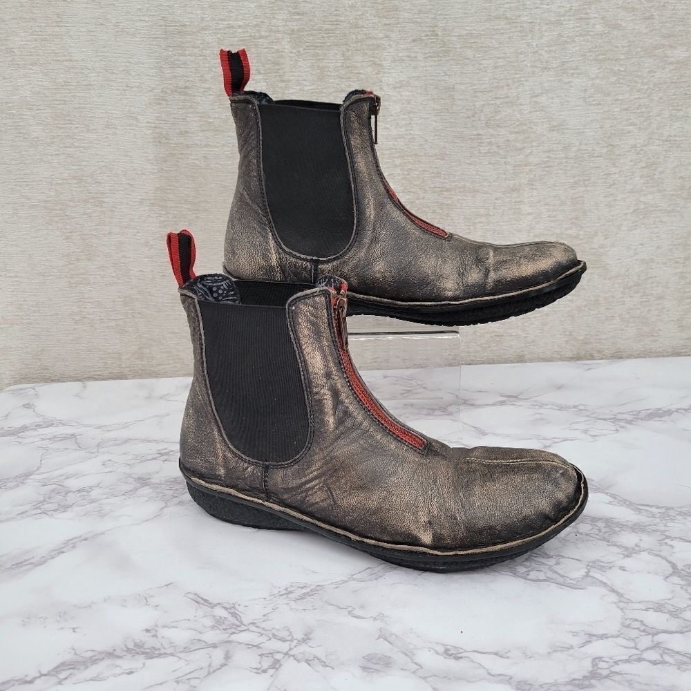 Laredo Western Boots Women's 7M Zip Front Chelsea Boots